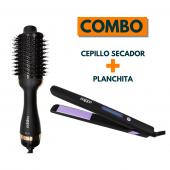 Combo: Cepillo Secador Nappo NPS-076 + Planchita De Pelo Nappo NPP-134